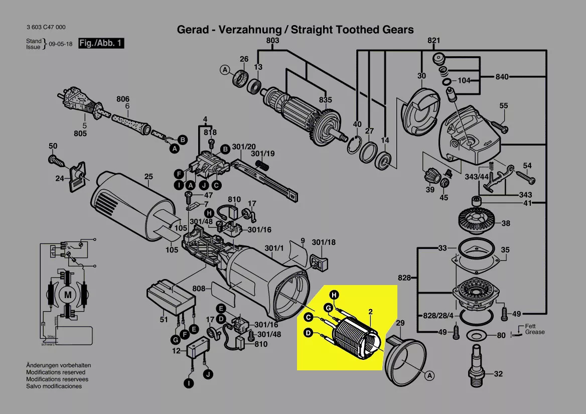 Stator 1 607 000 F0P Bosch